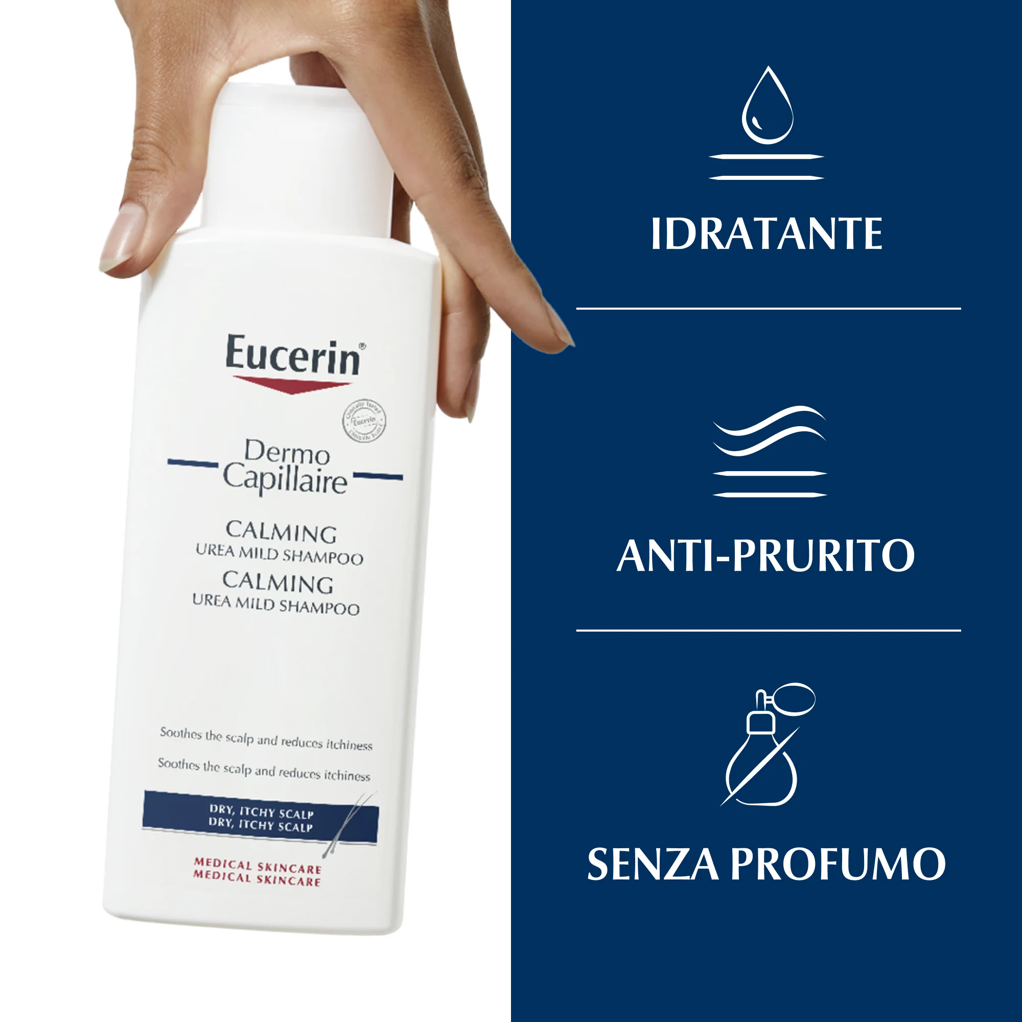 Shampooing apaisant à l'urée DermoCapillaire - Shampooing doux, soin du cuir chevelu