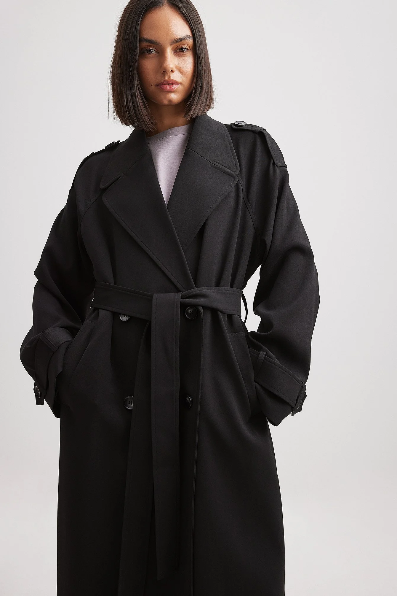 Langer Trenchcoat