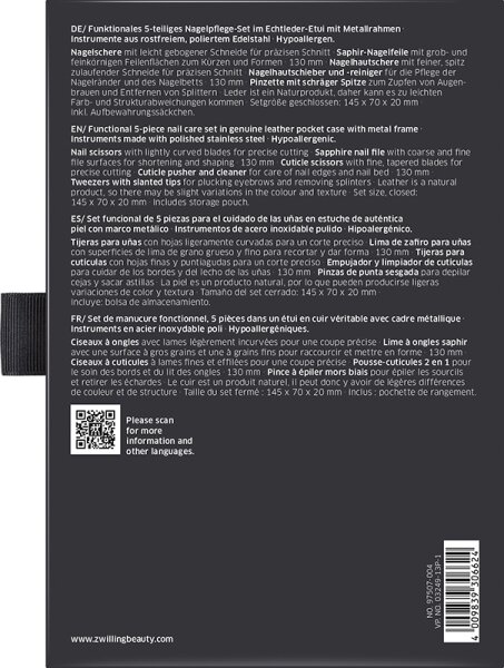 ZWILLING Beauty Classic Nagelpflege-Set - black Maniküre-Set