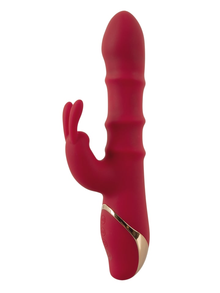 You2Toys Rabbitvibrator Rabbit Vibrator with 3 Moving Rings in rot günstig kaufen 23,5