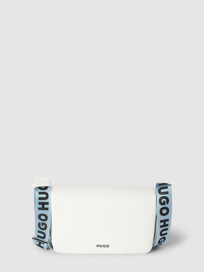 Umhängetasche mit Label-Details Modell 'Jodie Heart' in offwhite