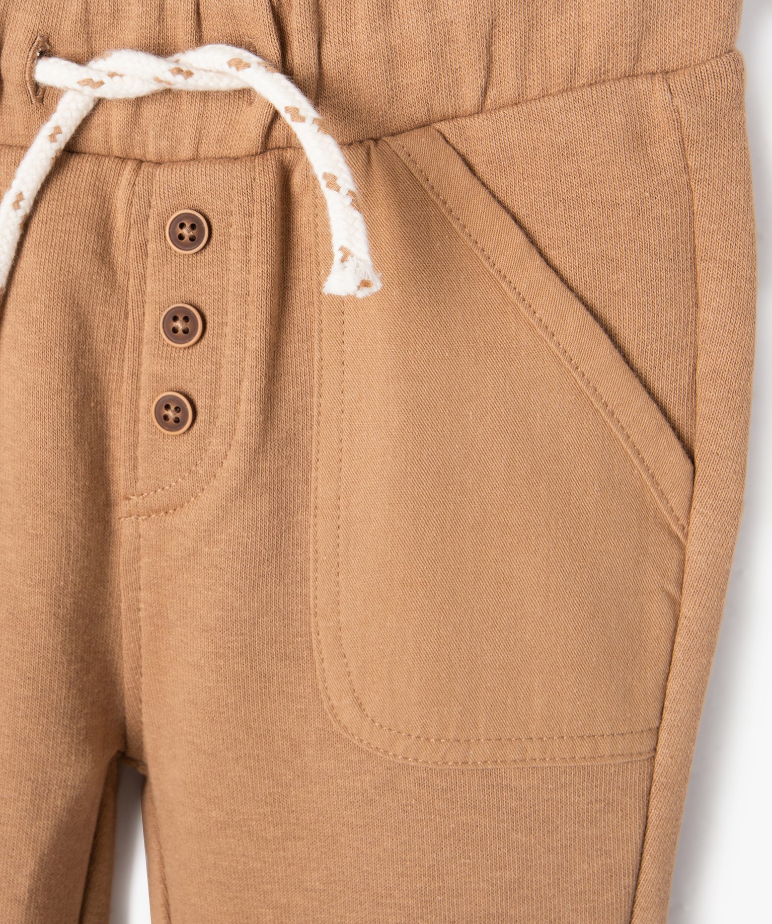 Pantalon en maille souple et confortable bébé Garçon marron | GEMO