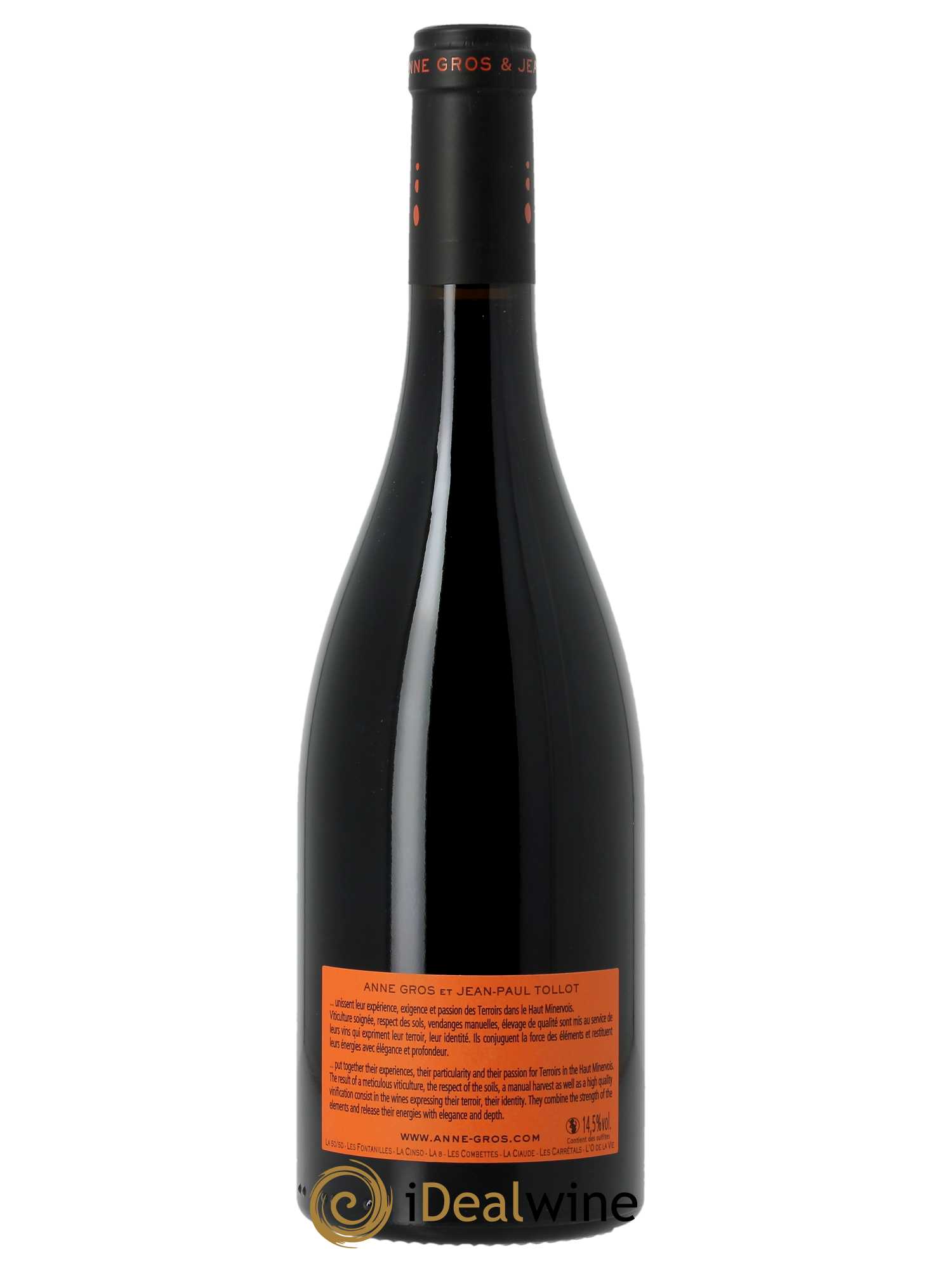 Minervois L'O de la Vie Anne Gros & Jean-Paul Tollot  2022 - Lot de 1 Bouteille
