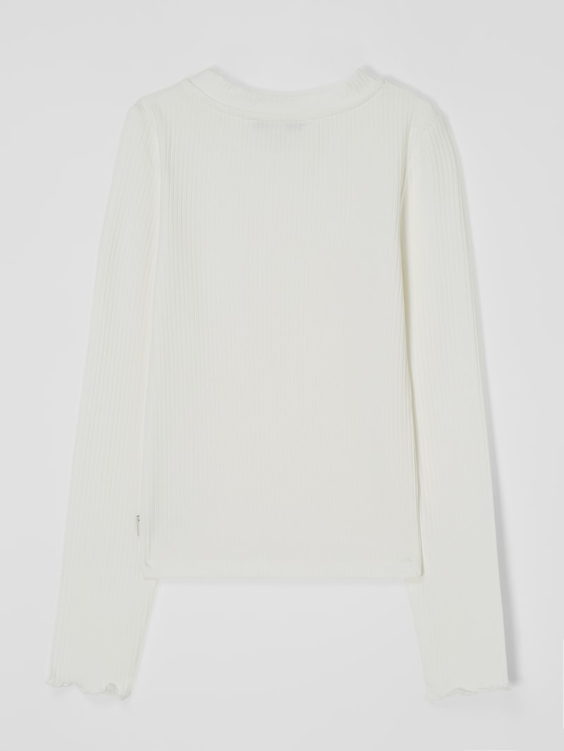 Longsleeve mit Viskose-Anteil in offwhite