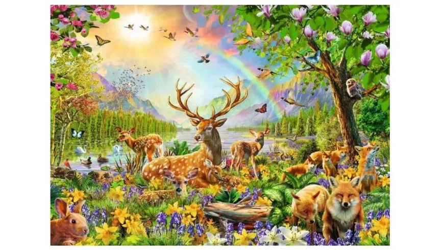 Ravensburger Puzzle - Anmutige Hirschfamilie, 200 Teile