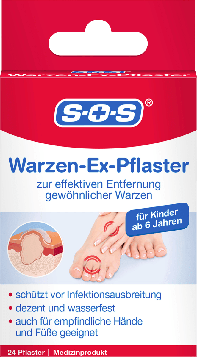 Warzen Entferner Pflaster, Warzen-Ex, 24 St