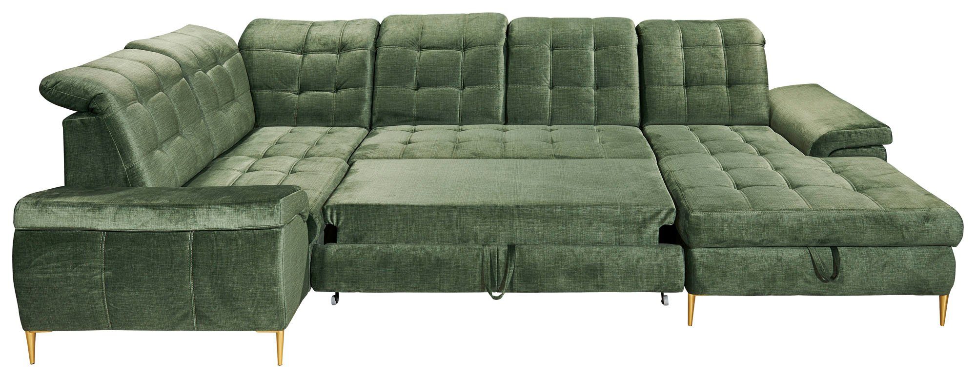 ED EXCITING DESIGN Ecksofa Valtura, frei stellbar, Bettkasten, Schlaffunktion, mit Kopfteilverstellung