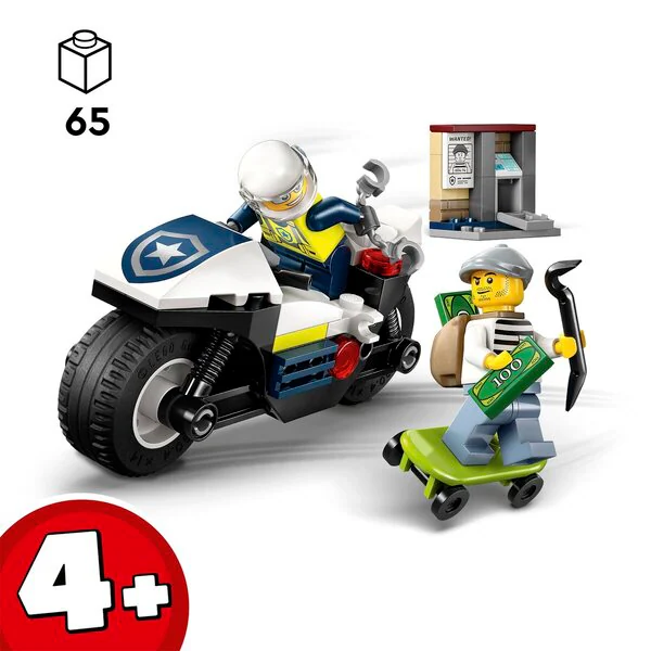 LEGO City 60455 Poliisin moottoripyörätakaa-ajo