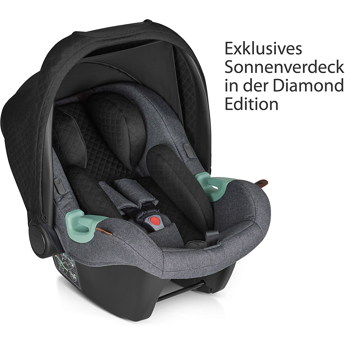 Babyschale Tulip Gruppe 0+, asphalt