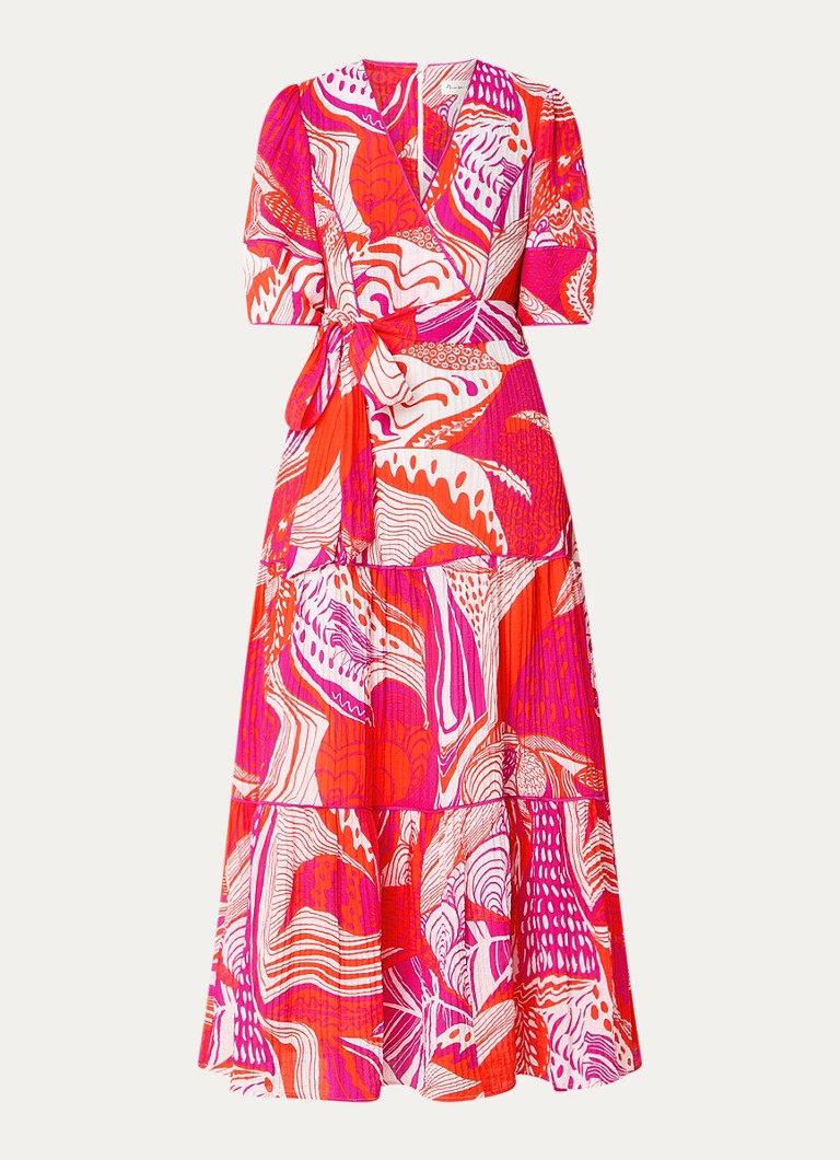 Abito tunica midi Phase Eight Tilda con cintura e stampa