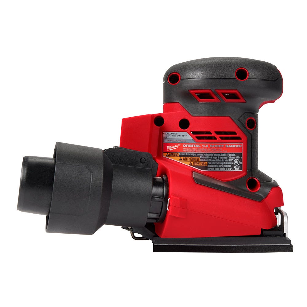 Lixadeira de superfície Milwaukee 18V 1/4 de folha M18BQSS0