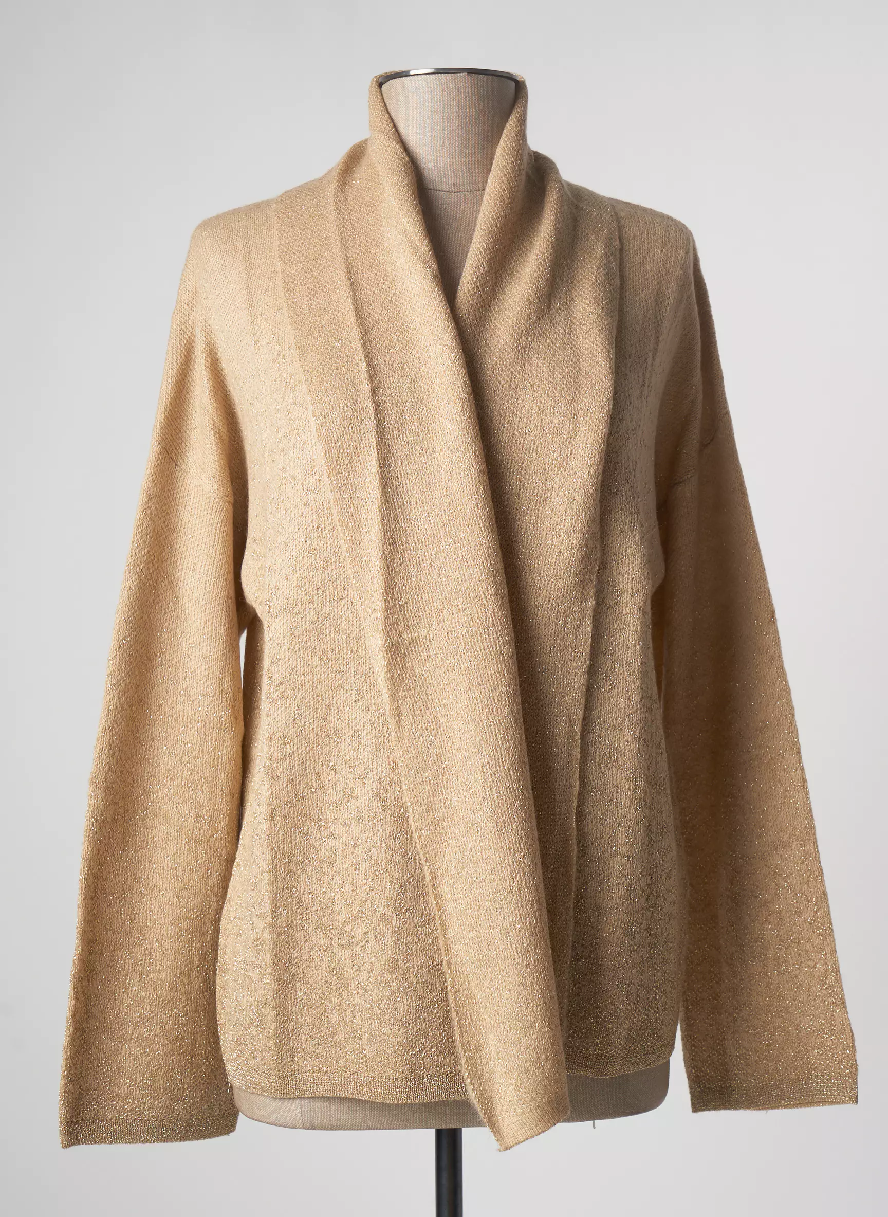 Benetton Cardigans Femme couleur beige