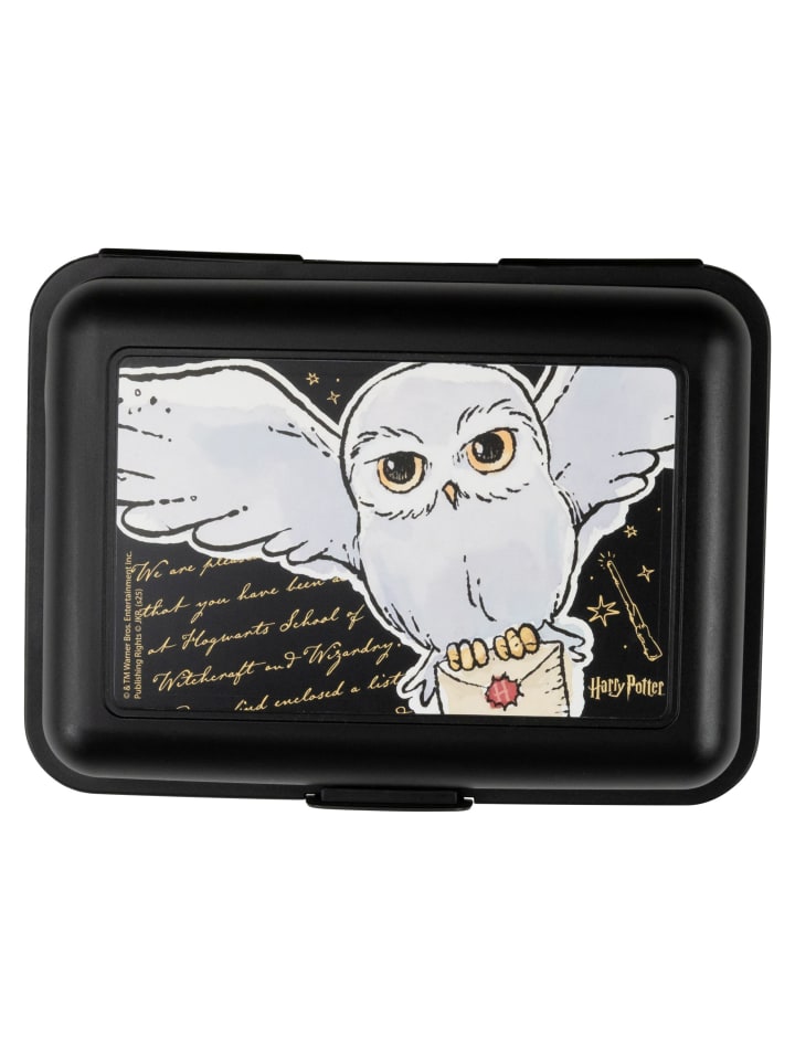 Harry Potter Harry Potter Brotdose Hedwig Eule Lunchbox Butterbrotdose Trennwand in schwarz günstig kaufen onesize