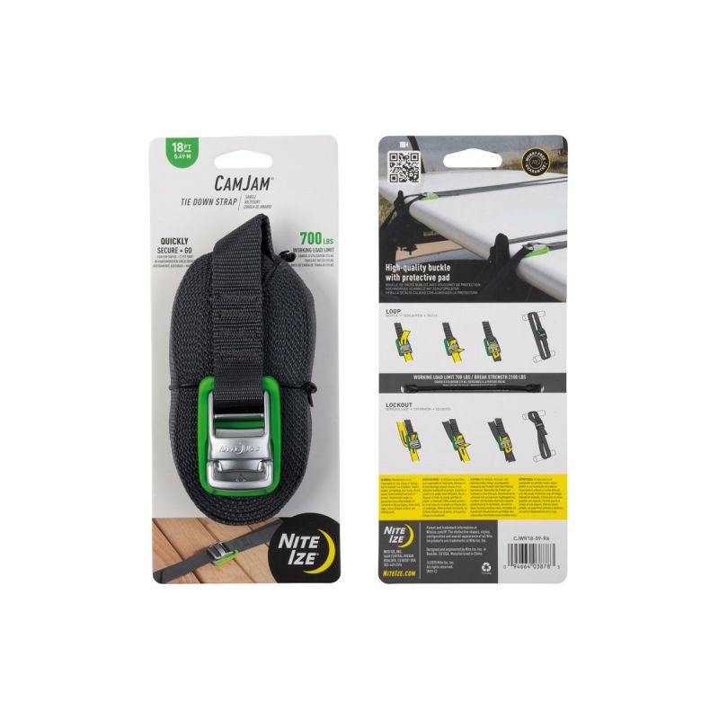 Nite Ize Camjam Tie Down Strap 18FT CJWR18-09-R6