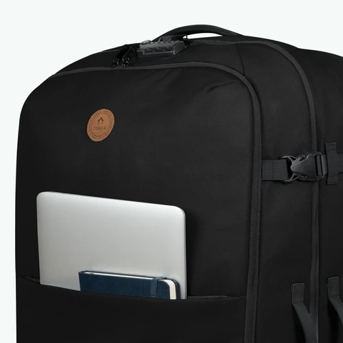 Berlin large 2-wheel soft suitcase, black