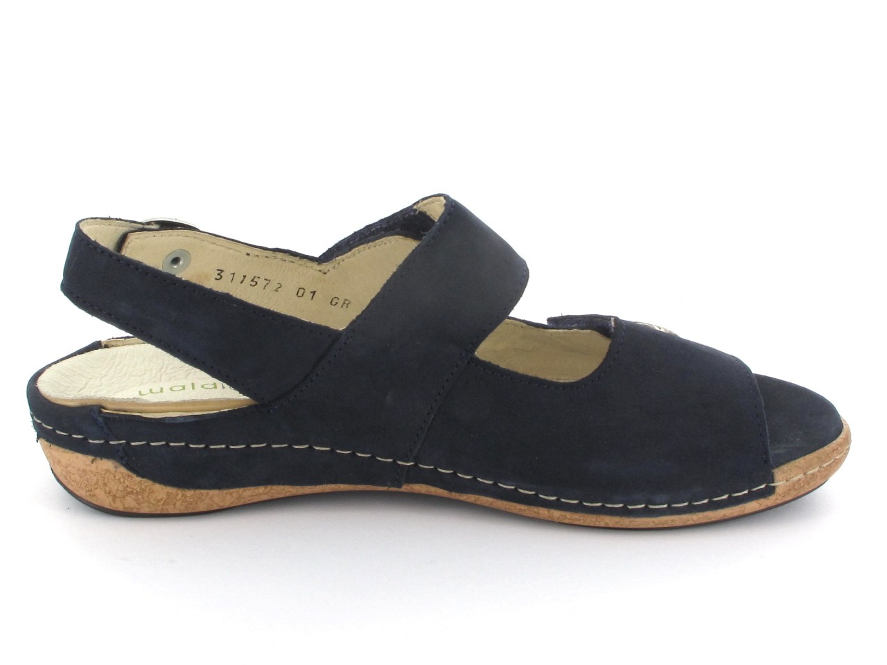 WALDLÄUFER Komfort Sandalen blau Heliett