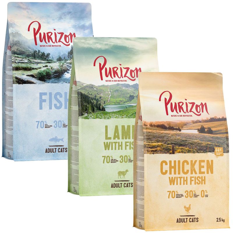 Mix-Sparpaket Purizon Adult 3 x 2,5 kg zu TOP-Preisen | bitiba %