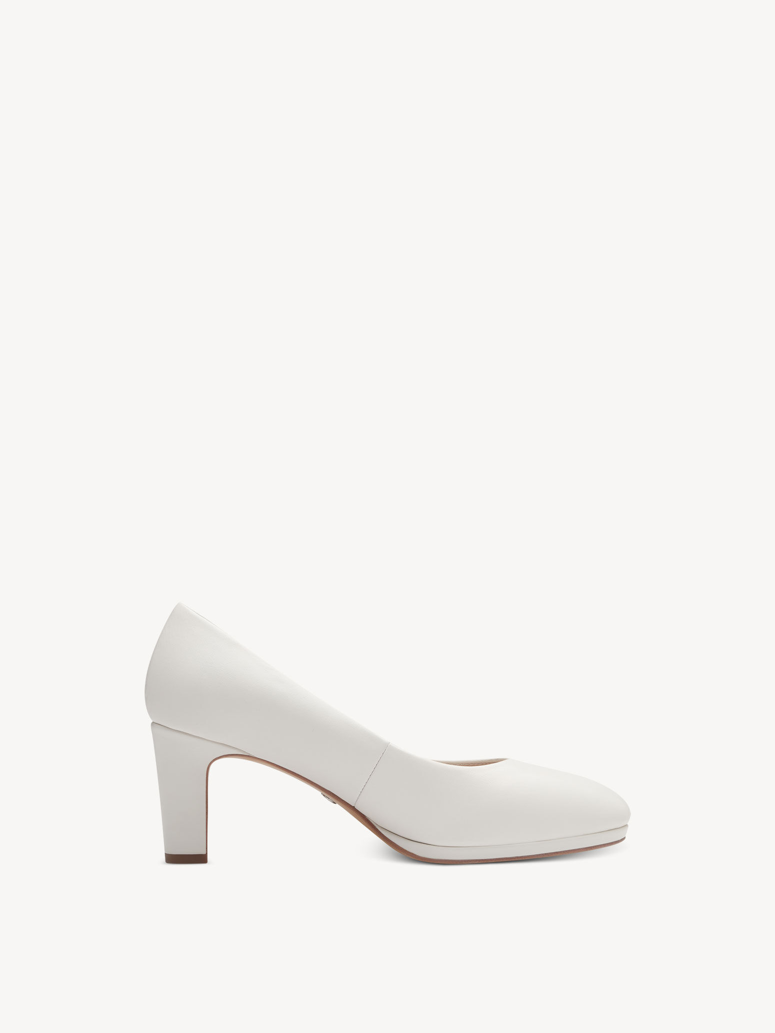 Escarpin en cuir - blanc