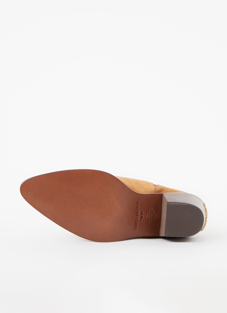 Ghete Tyler Cecilia din piele întoarsă de la Zadig&Voltaire cu cataramă
