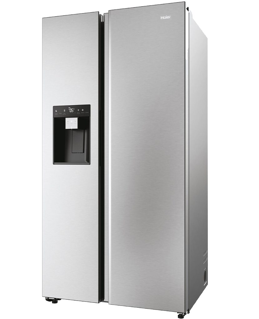 Haier Side-by-Side HSW59F18DIMM, 177,5 cm hoch, 90,5 cm breit, LED Licht, hOn-App, WIFI, Total No Frost, Wasser/Eiswürfeldispenser