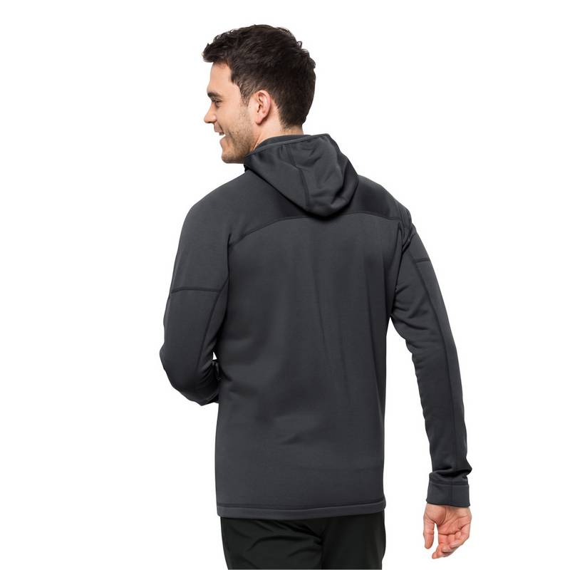 Jack Wolfskin HIRSCHBERG HOODED FZ M Fleecejacke Herren