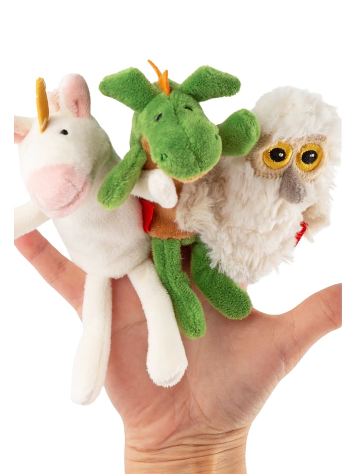 Sigikid Fingerpuppen Set Fantasie, 3tlg. Einhorn, Eule, Drache in mehrfarbig günstig kaufen onesize