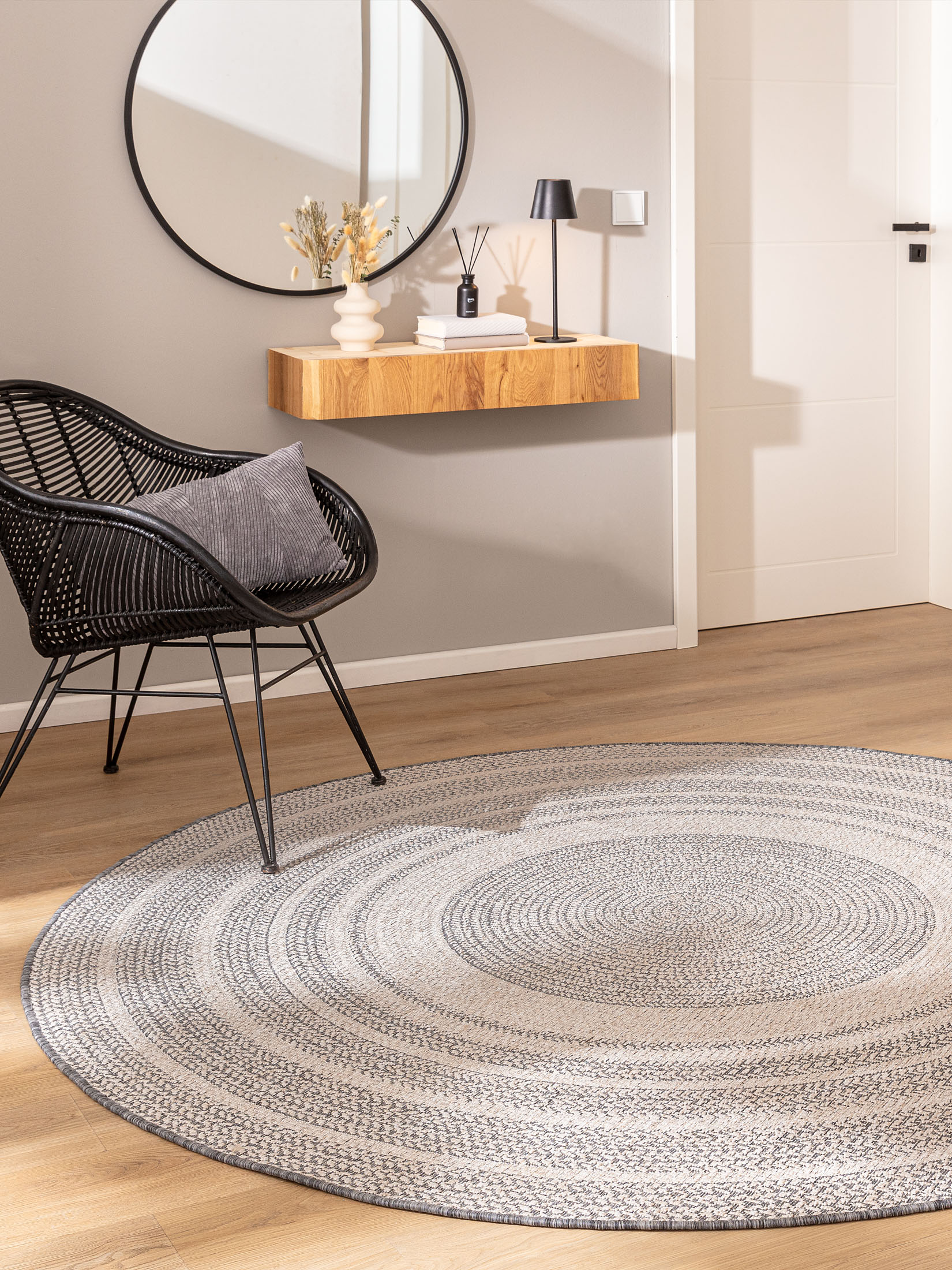 Strandby Moderner Teppich, Silber