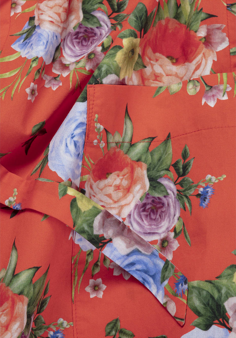 WUNDERKIND X HESSNATUR Midi-Kleid mit buntem Blütenprint aus reiner Bio-Baumwolle