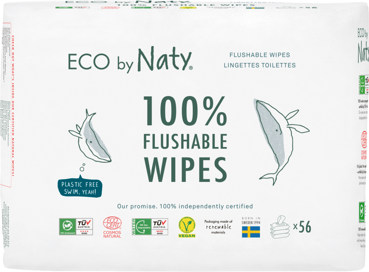 Feuchttücher ECO Flushable (3x56 St), 168 St