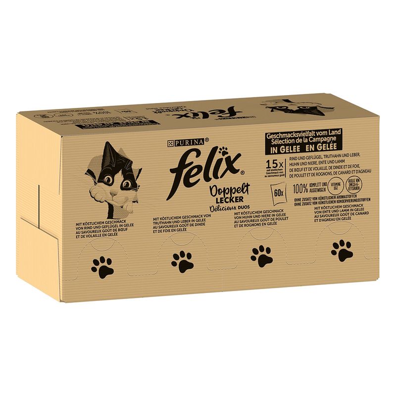Jumbopack Felix So gut wie es aussieht Gelee 120 x 85 g | bitiba