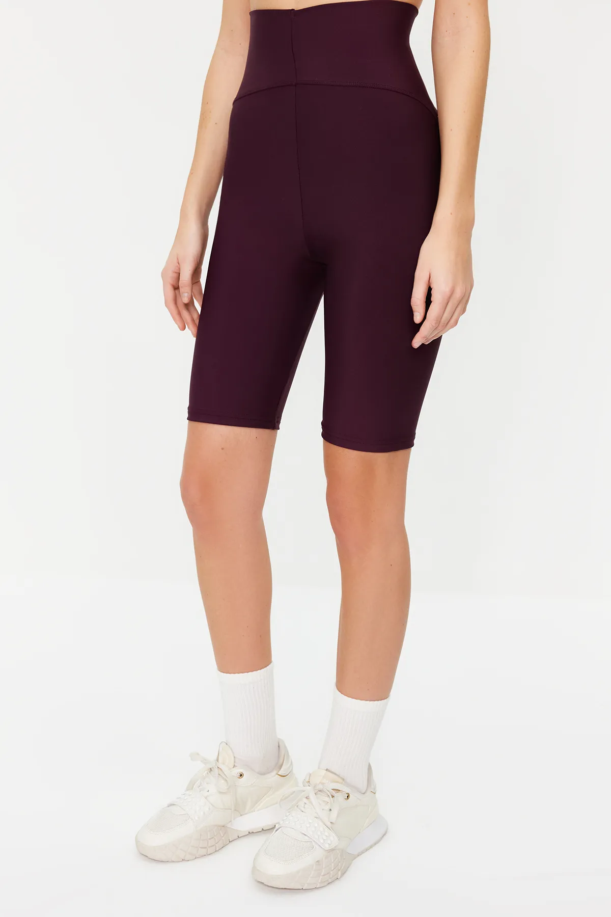 Trendyol Collection  Plum Restorer Strick-Sport-Leggings für Biker/Radfahrer/kurze Hosen THMSS23TY00021