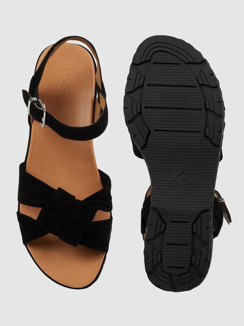 Sandalen mit Plateausohle Modell 'Neusch' in schwarz
