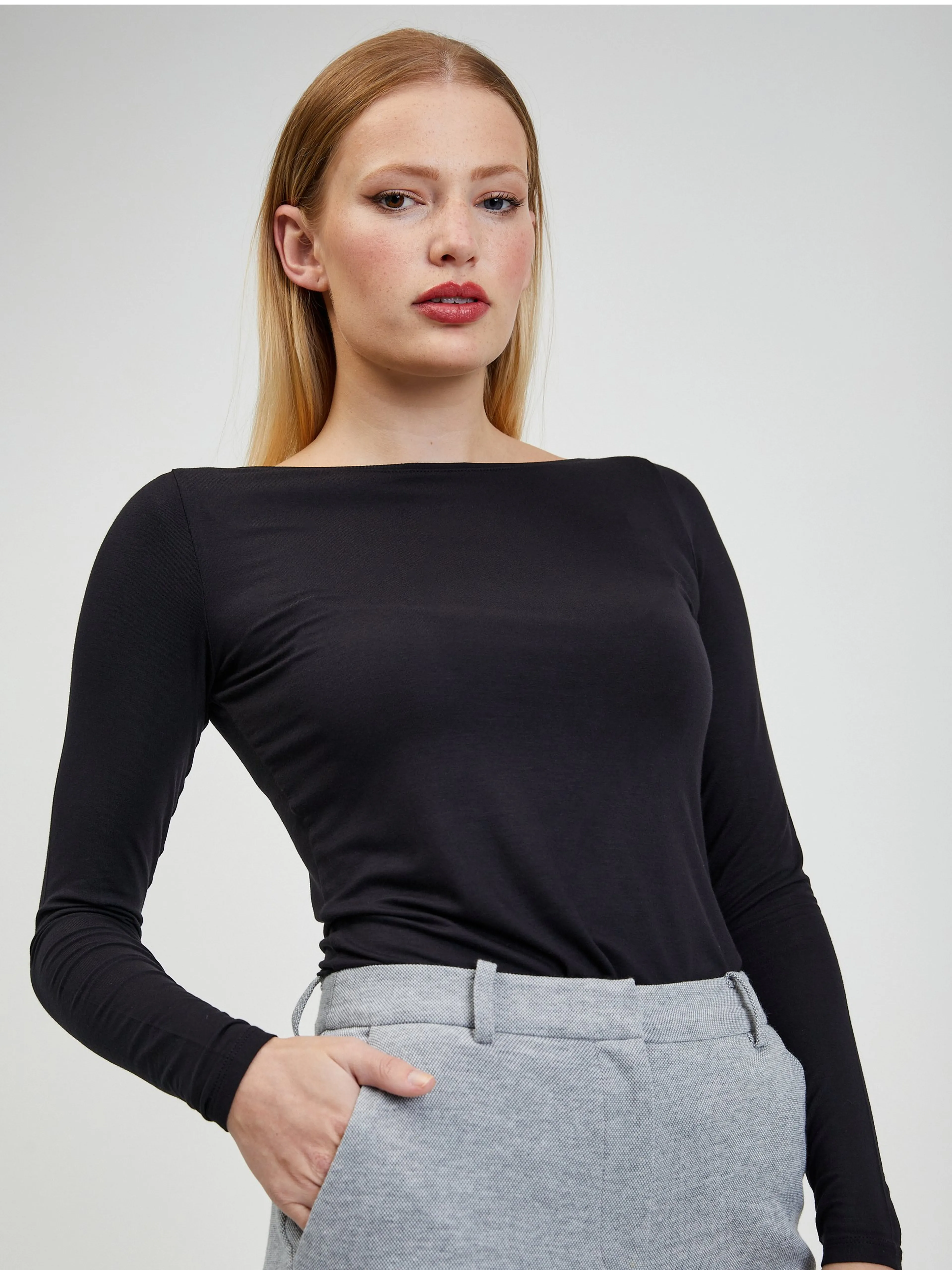 Hellgraue Damenhose ORSAY