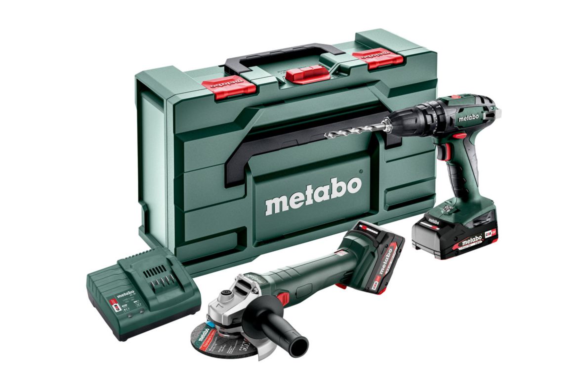 Metabo 685205500 Set combinat 2.4.4 18V SB 18 Mașină de găurit fără fir + Polizor unghiular W 18 L 9-125