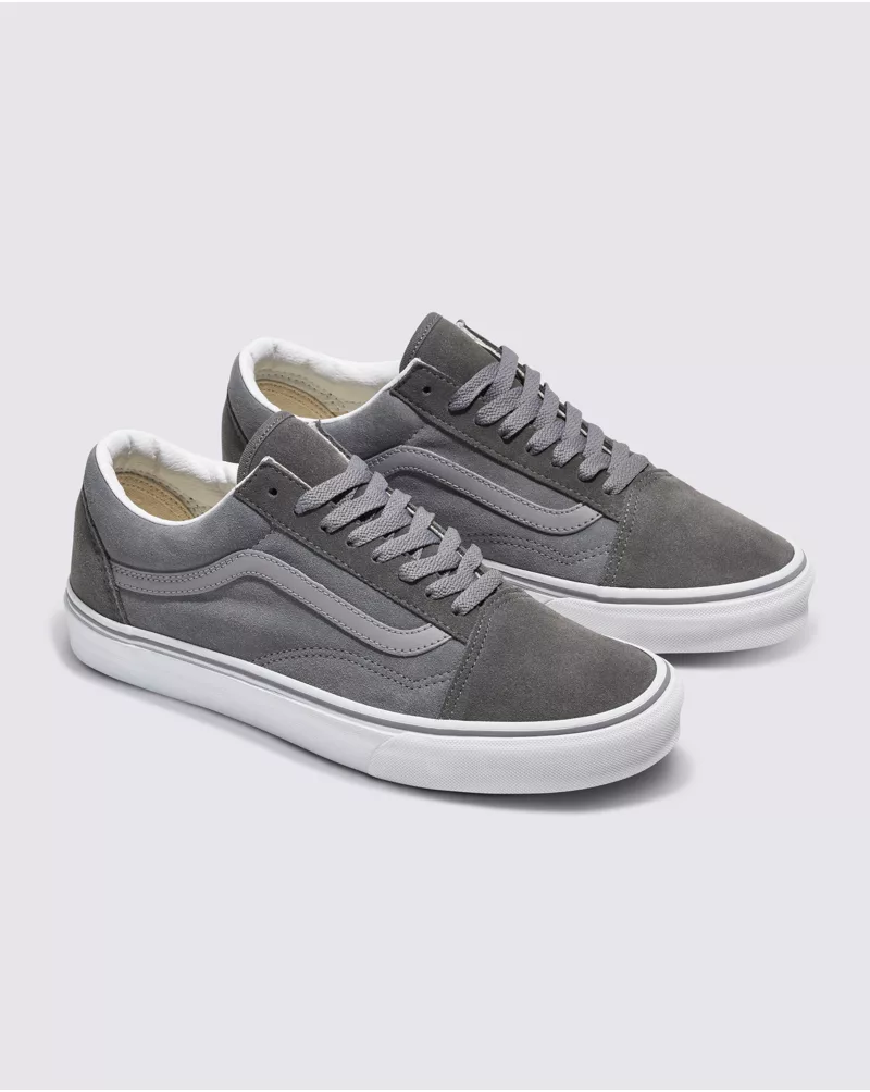 Customs Elevated Gray Suede Old Skool Shoe