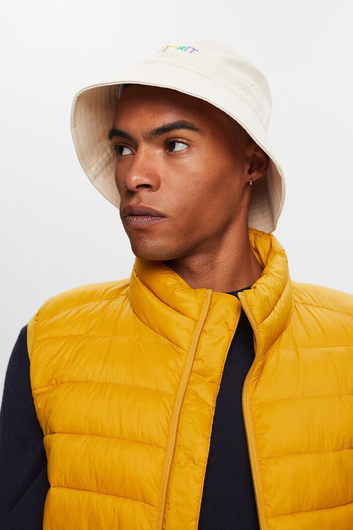 Bucket Hat aus Twill mit Applikation