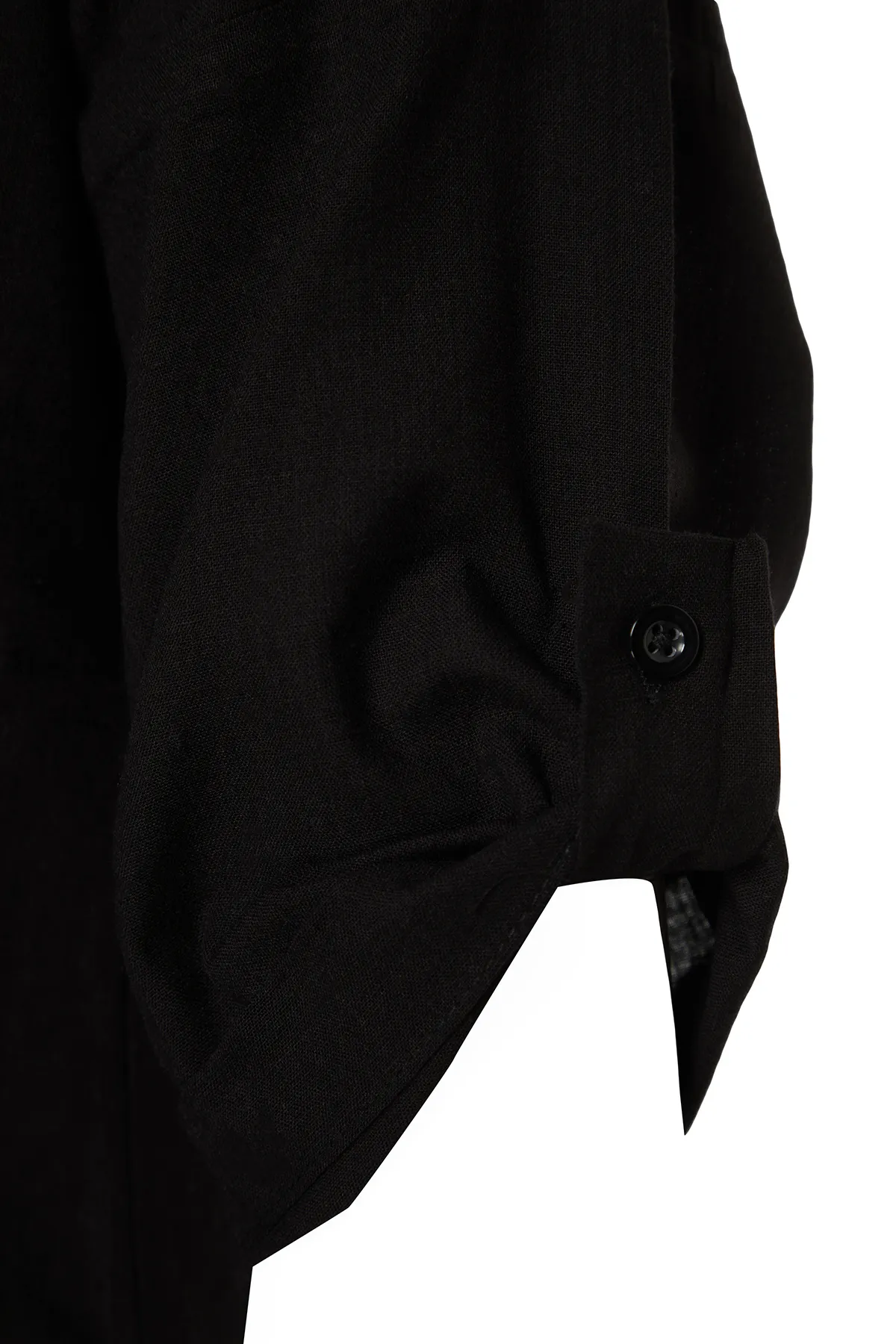 Trendyol Collection  Schwarzes Mini-Strandkleid aus 100 % gewebter Baumwolle TBESS21EL3979