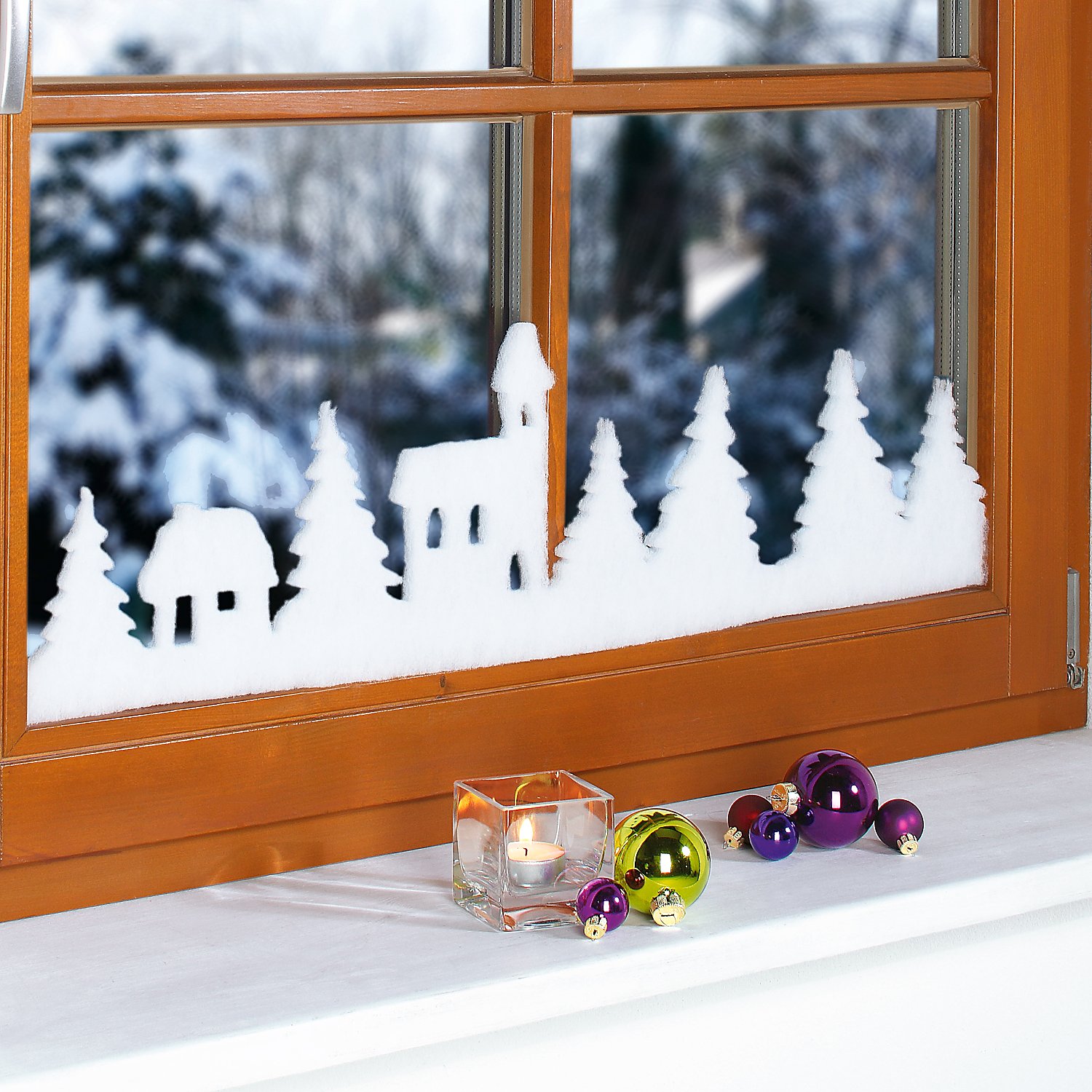 Weihnachtliche Fensterdeko 