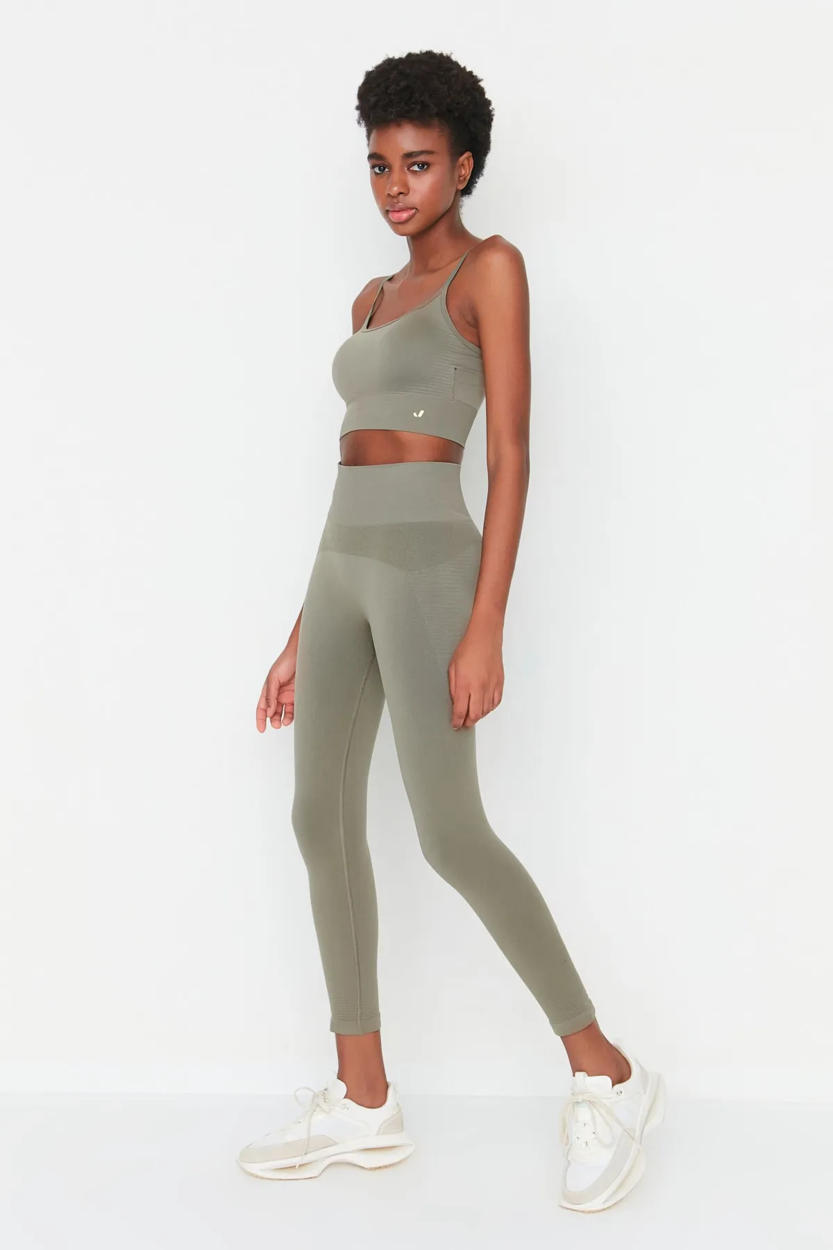 Jerf  Vella - Erholungs-Leggings mit hoher Taille in Khaki