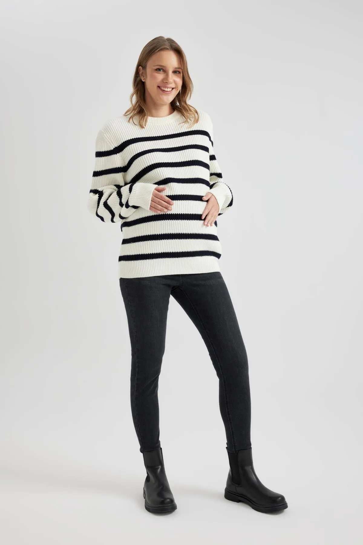 DeFacto  Skinny Fit, extra enge Passform, normale Taille, extra schmales Bein, lange Umstandshose