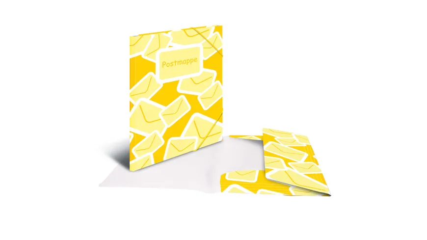 HERMA Gummizugmappe  easy orga to go A4 PP Postmappe transparent gelb gelb