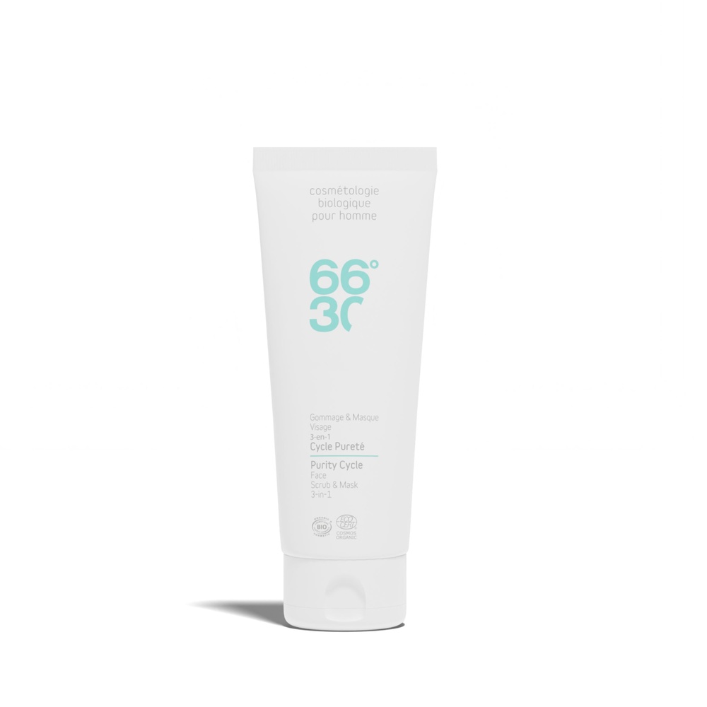 66°30 Gommage et masque visage 3-en-1 Gommage et masque