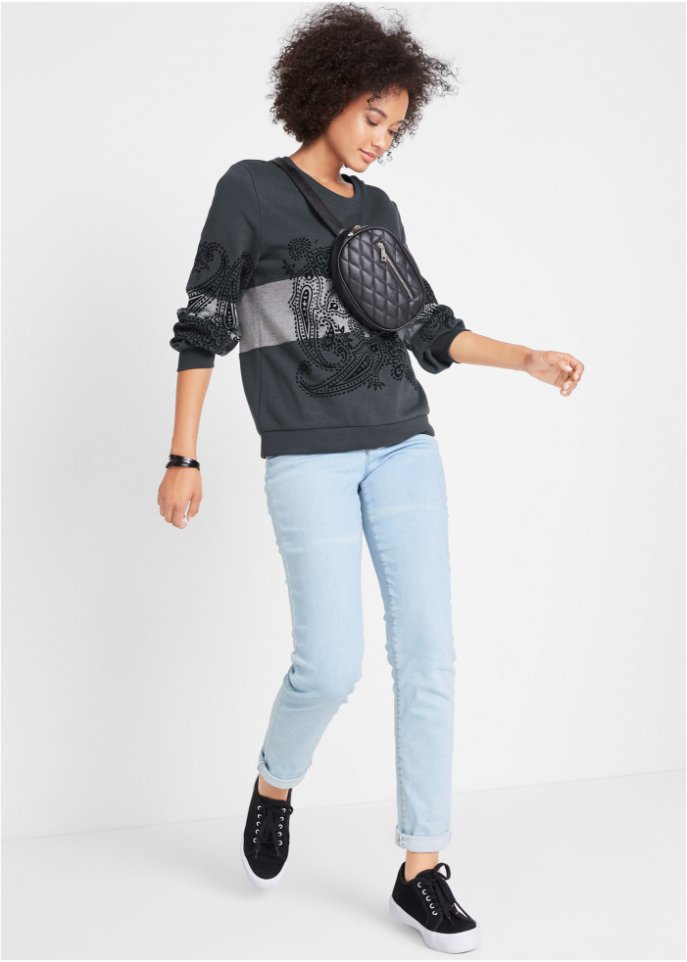 Sweatshirt bedruckt, Langarm