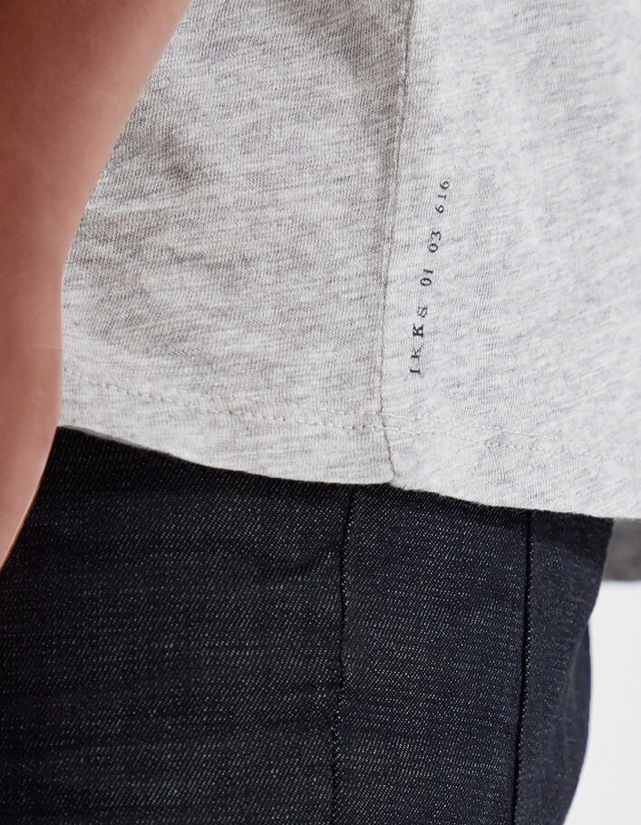 T-shirt L'Essentiel gris col V Homme