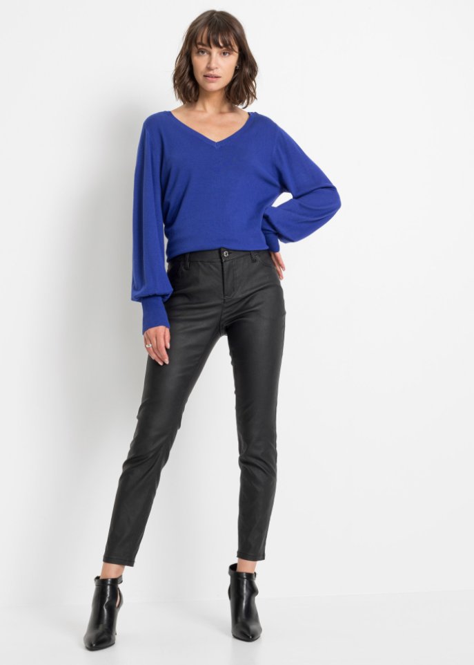 Stretch-Hose mit Beschichtung, Petite