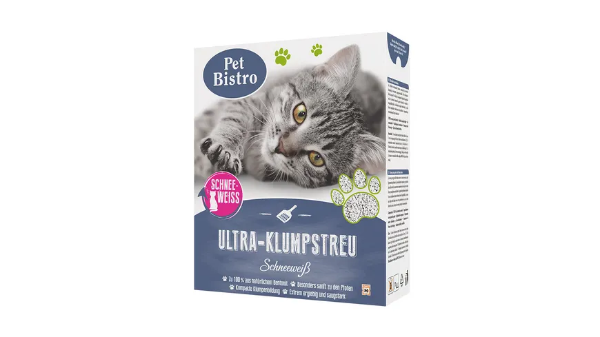 Pet Bistro Ultra-Klumpstreu Schneeweiß für Katzen 6 l