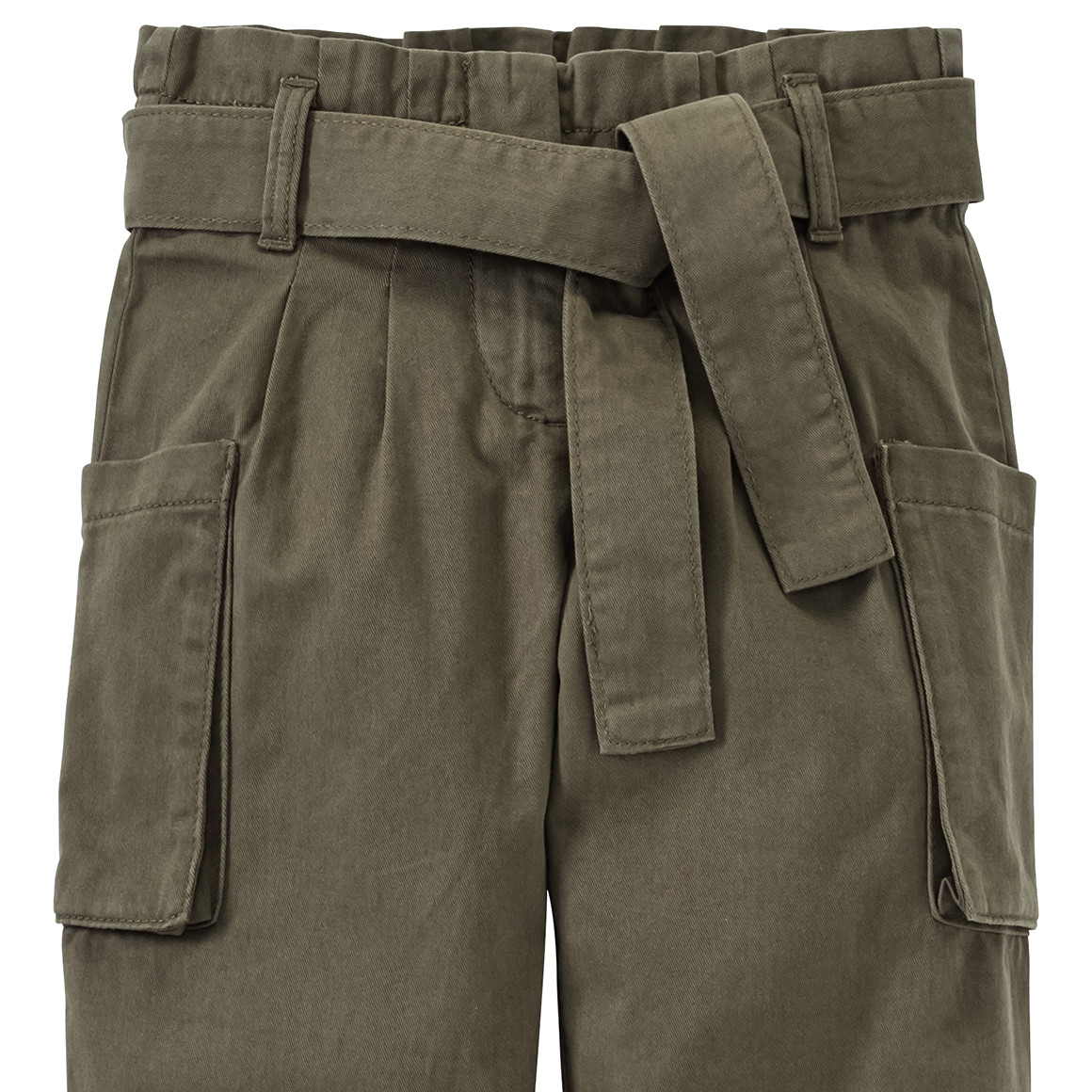 Mädchen Cargohose mit Bindegürtel