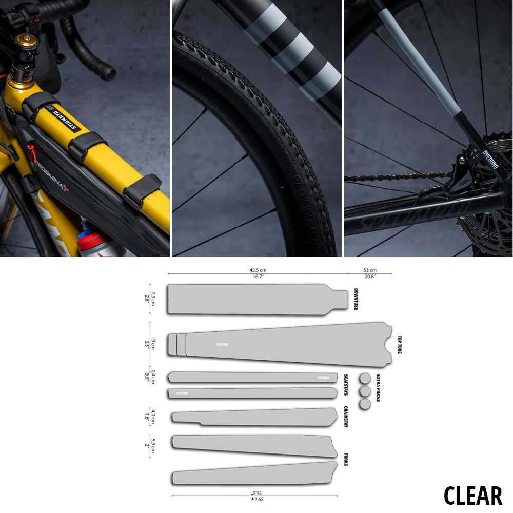 DYEDBRO Clear Gravel Rahmenschutz Kit kaufen | Bike-Discount