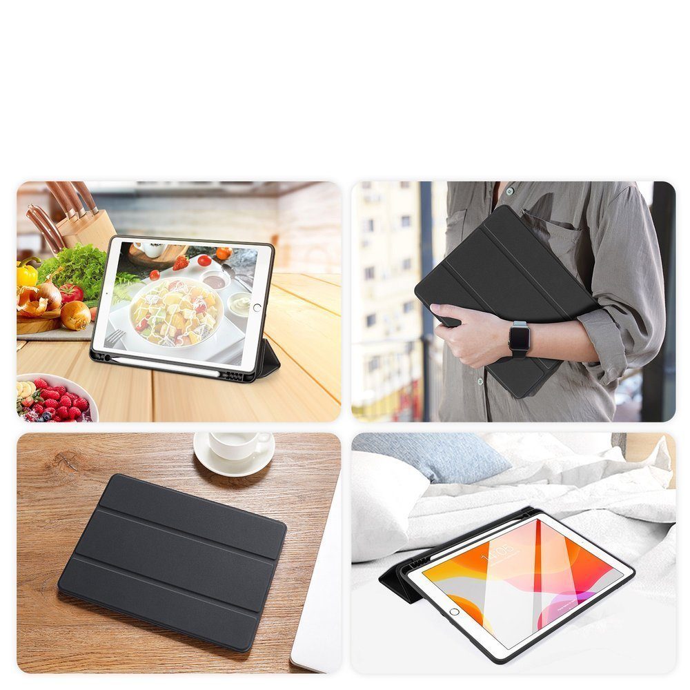 Dux Ducis Tablet-Hülle Buch Tasche Hartschale mit Smart Sleep Standfunktion kompatibel mit iPad 10.2