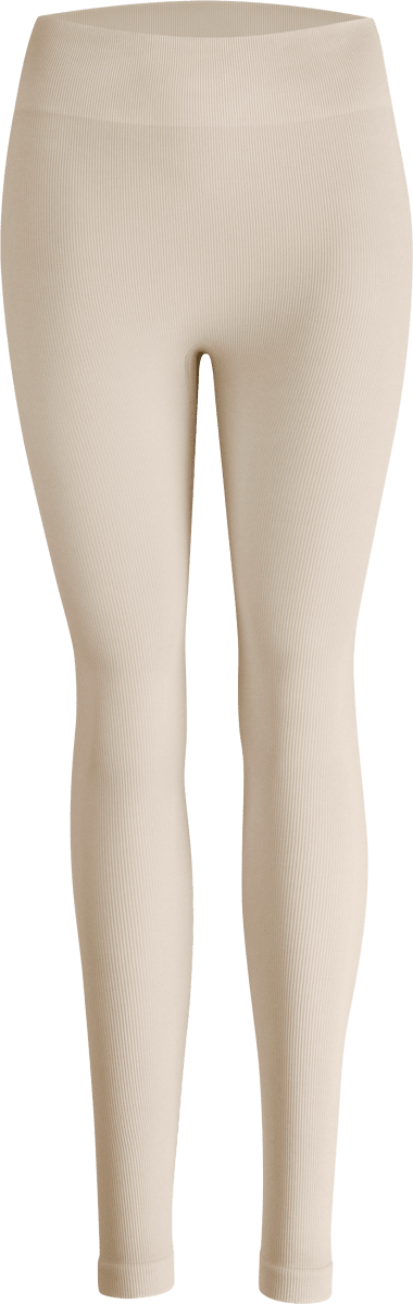 Leggings in Ripp-Optik beige, Gr. 40/42, 1 St